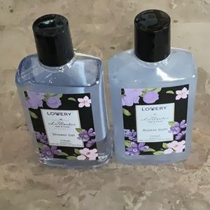 LOVERY Lilac/Lavender Shower Gel Bubble Bath Set